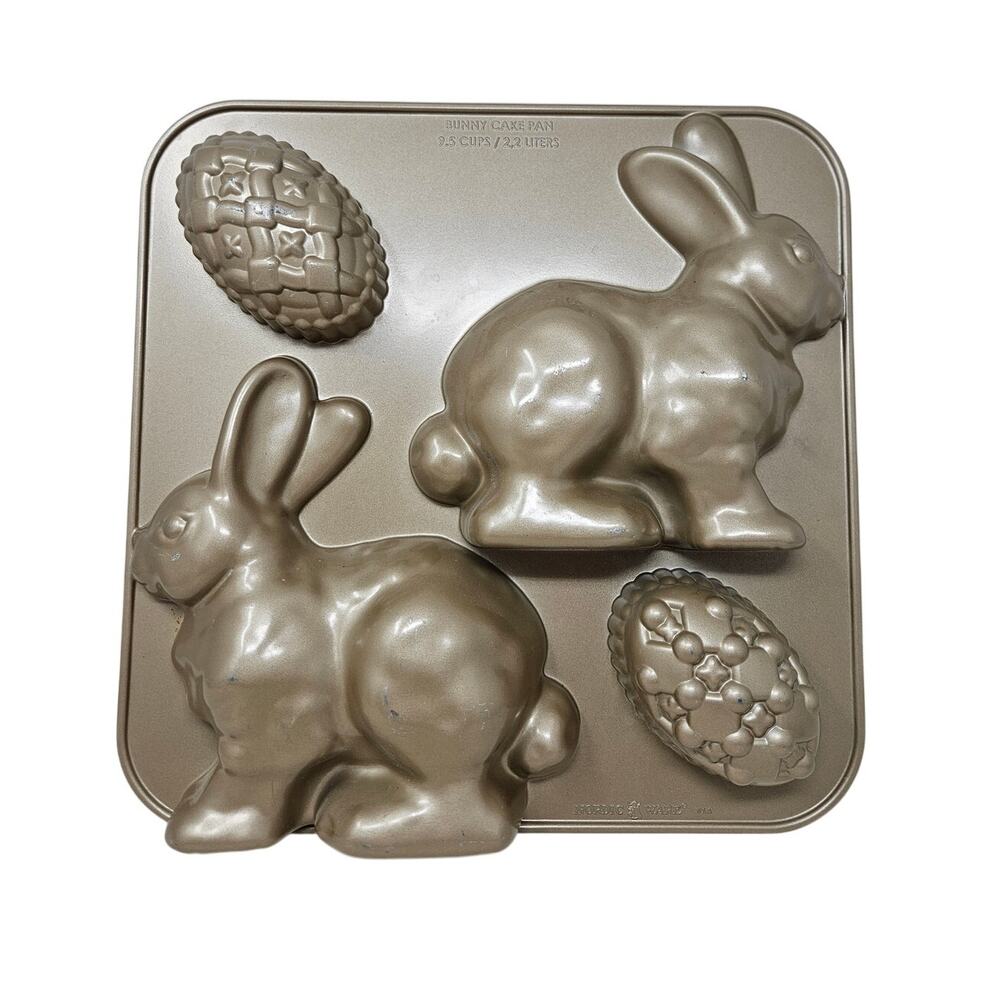 Nordic Ware Bunny Cake Pan Easter 9.5 Cup Egg Baker Williams Sonoma Mold